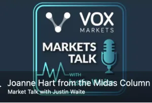 Joanne Hart from the Midas Column talks about: Emmerson, First Tin & Empire Metals
